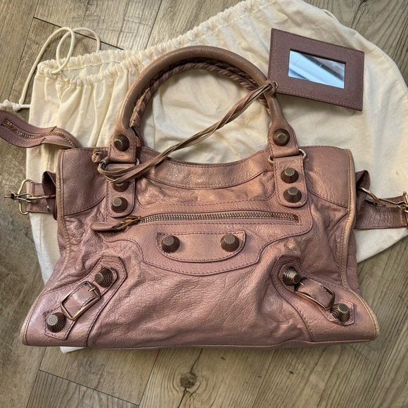 Authentic Balenciaga rose gold city bag giant - Picture 2 of 8